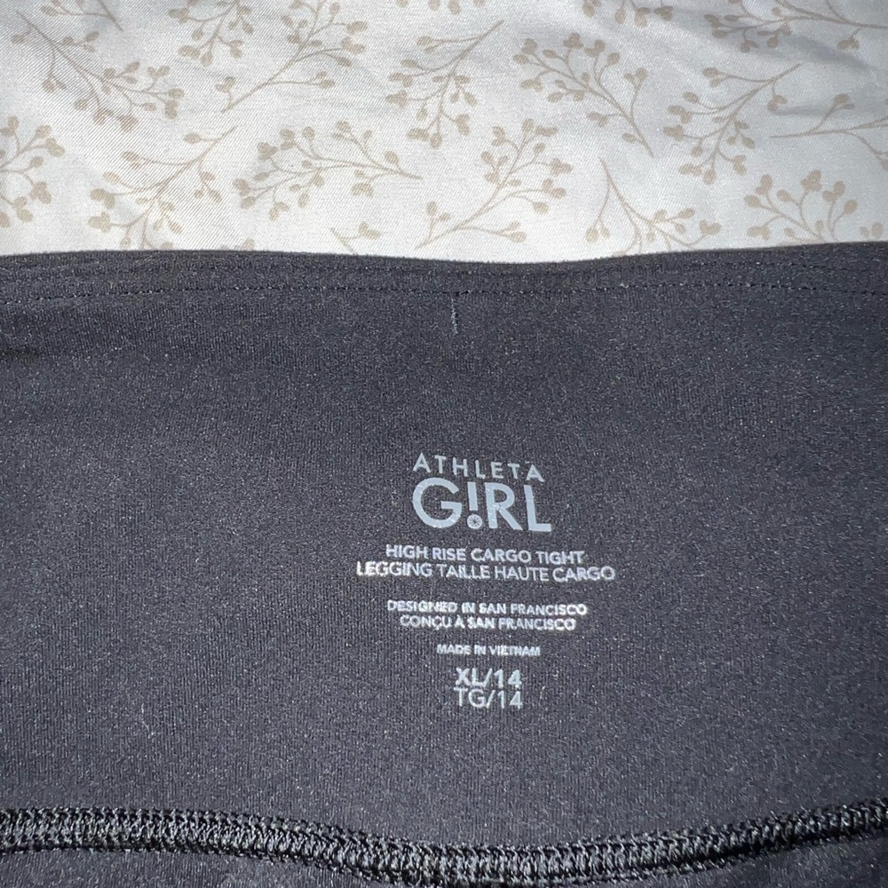 Athleta black leggings, girls sz XL14